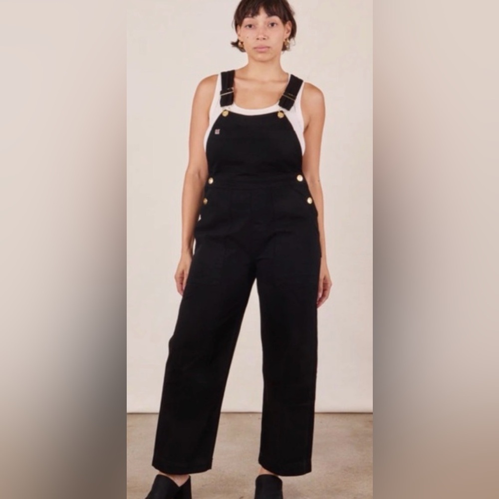 Big Bud Press Black Original Overalls Straight Leg. Size P (Small Petite)